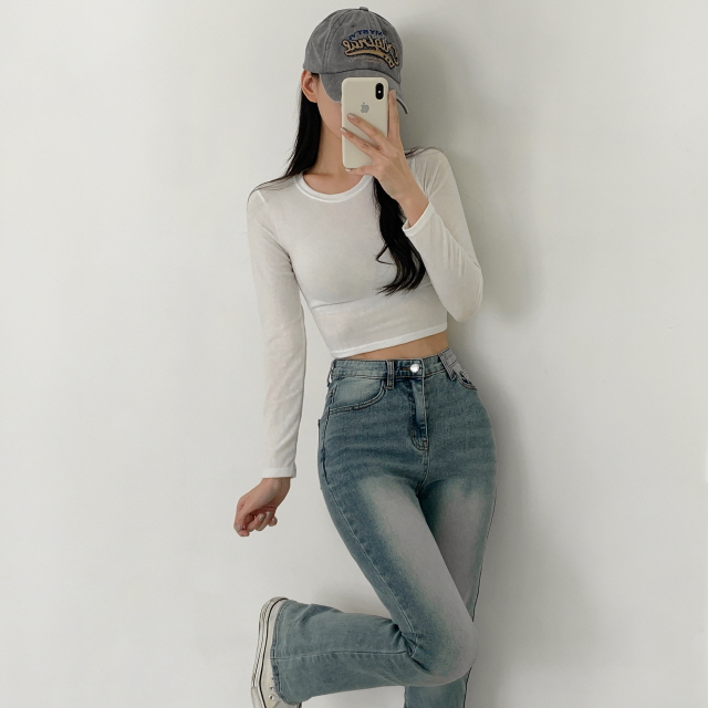 ❤️3일만할인❤️ [3단기장/2XL까지] 브론디 자체보정 청바지 쫀득핏 빈티지워싱 봄 데님 부츠컷 상세 이미지 14