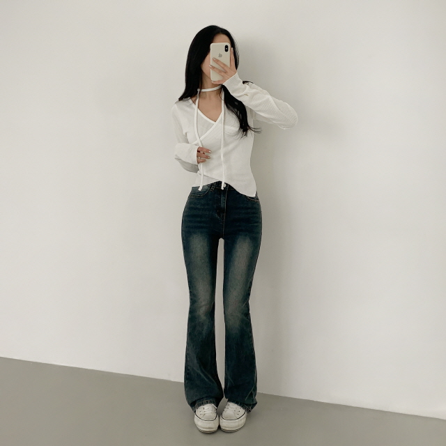 ❤️3일만할인❤️ [3단기장/2XL까지] 브론디 자체보정 청바지 쫀득핏 빈티지워싱 봄 데님 부츠컷 상세 이미지 31