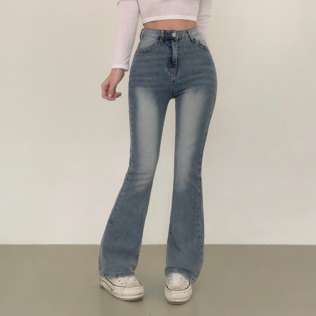 ❤️3일만할인❤️ [3단기장/2XL까지] 브론디 자체보정 청바지 쫀득핏 빈티지워싱 봄 데님 부츠컷 상세 이미지 9