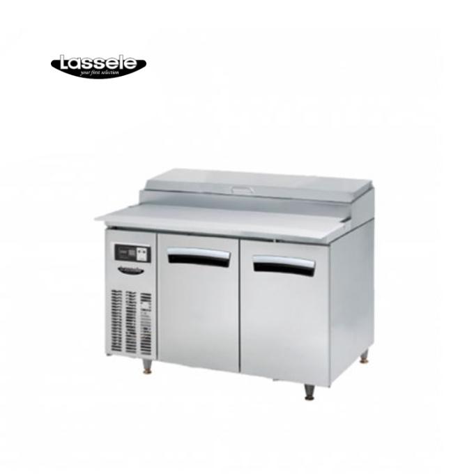 6구 토핑테이블냉장고1200 냉장 2칸 샐러드바냉장고 제품 이미지