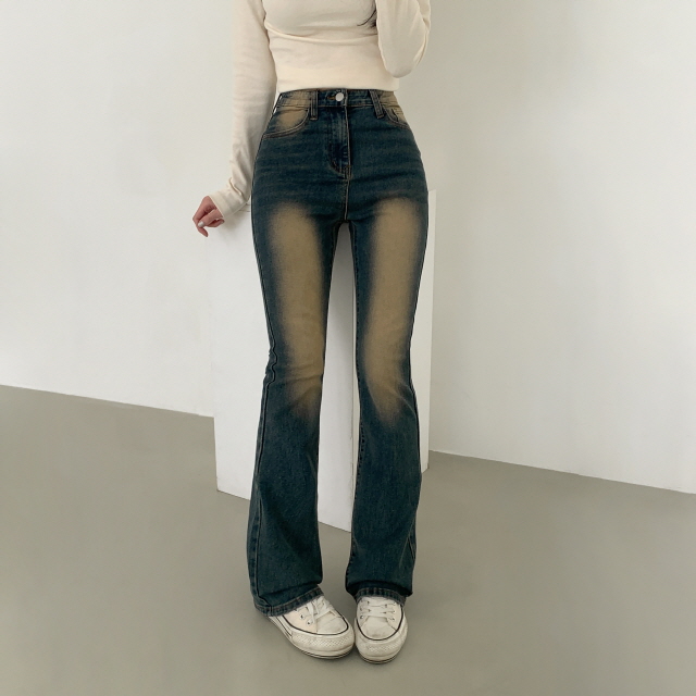 ❤️3일만할인❤️ [3단기장/2XL까지] 브론디 자체보정 청바지 쫀득핏 빈티지워싱 봄 데님 부츠컷 상세 이미지 39
