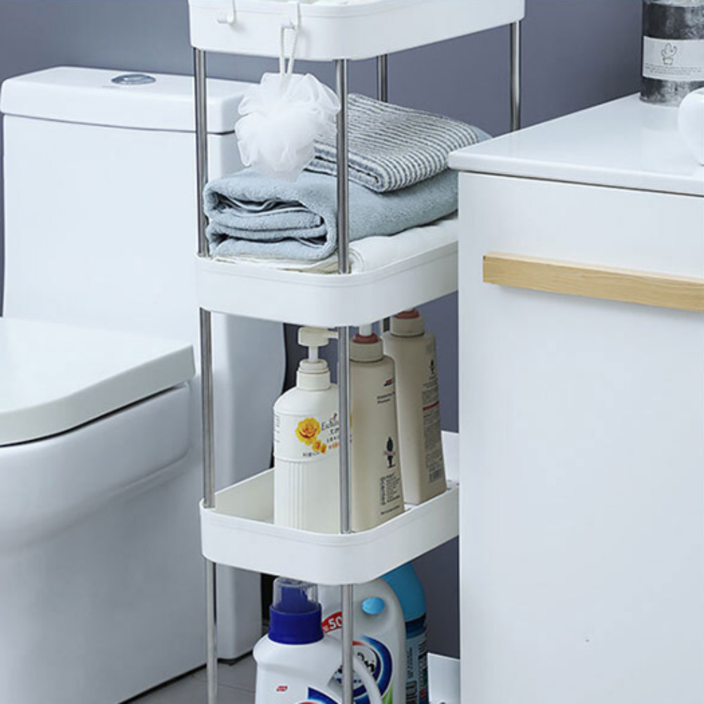 슬라이딩수납장 얇은수납장 폭좁은 틈새 슬림 주방 다용도실 이동식 수납장