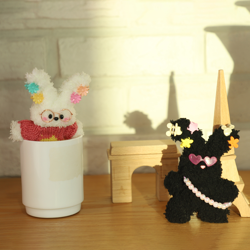 모루인형키트 원데이 완제품 만들기 가방 키링 DIY 공예 세트 강아지 악세사리 - 상세 이미지 5