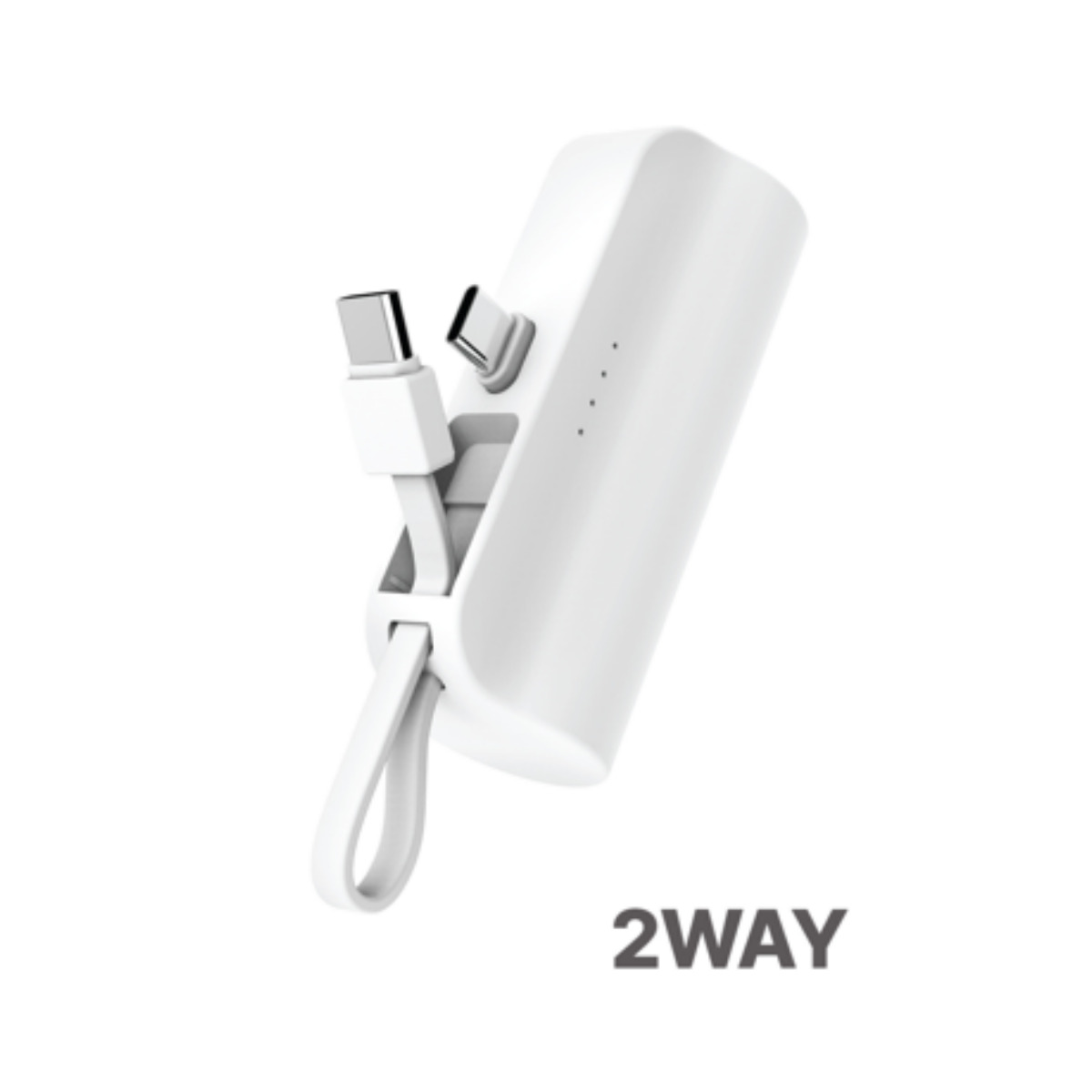 스마트텍 2WAY 일체형 보조배터리 5,000mAh (8젠더,C젠더+C케이블) - 상세 이미지 2