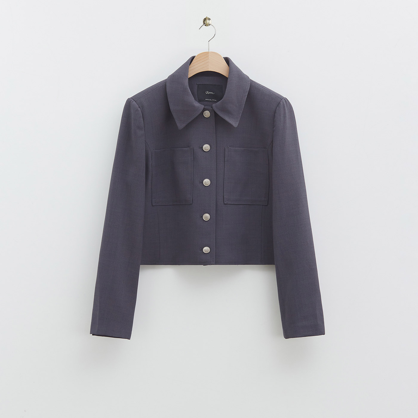 [N배송] 로엠 카라 크롭 자켓 RMJKE23RT2 이미지 2