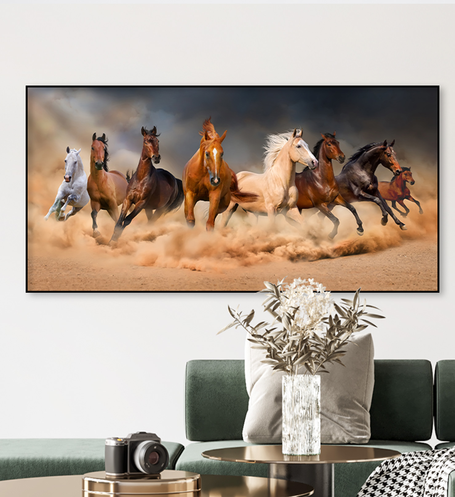 성공을부르는 승진운 출세운 말그림 캔버스 대형 인테리어 액자 금전운 팔마도 직사각형 A4