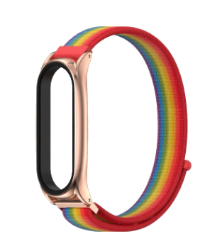 샤오미 미밴드5 6 3 4 나일론 스트랩 MIJOBS 정품 파스텔핑크 - 상세 이미지 3