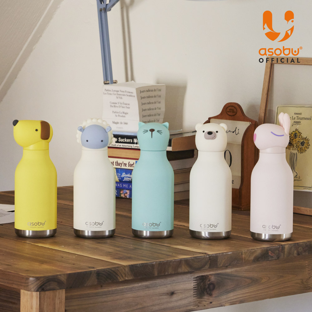 아소부 스테인레스 보온보냉 캐릭터 텀블러 베스티 460ml, 캣 - 상세 이미지 5