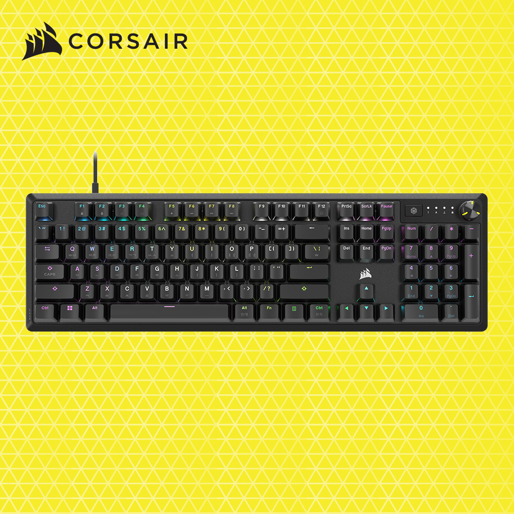 커세어 K70 RGB CORE BLACK 게이밍 기계식 키보드 - 메인 이미지