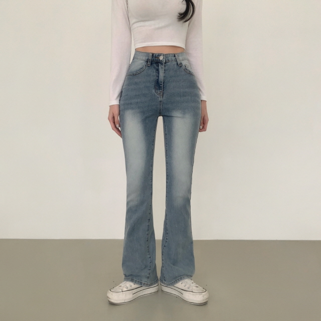❤️3일만할인❤️ [3단기장/2XL까지] 브론디 자체보정 청바지 쫀득핏 빈티지워싱 봄 데님 부츠컷 상세 이미지 6