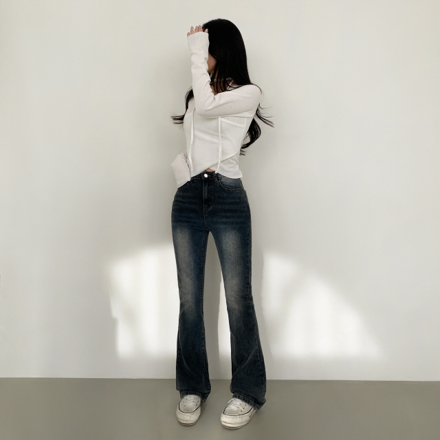 ❤️3일만할인❤️ [3단기장/2XL까지] 브론디 자체보정 청바지 쫀득핏 빈티지워싱 봄 데님 부츠컷 상세 이미지 33