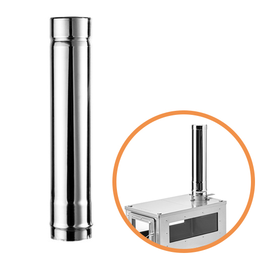 와일드와일드웨스트 W스토브 화로대 60mm 일자 직관연통