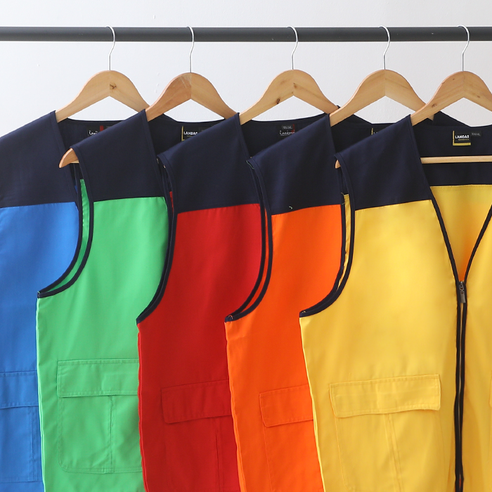 [기본인쇄포함] 배색 조끼 티셔츠 주문 제작 스태프 봉사 동아리 행사 근무 도우미 스탭