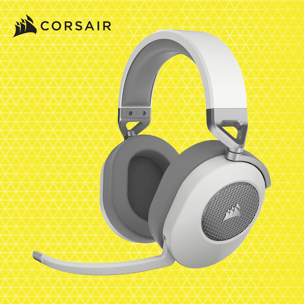 커세어 HS65 WIRELESS 7.1채널 게이밍 헤드셋 화이트