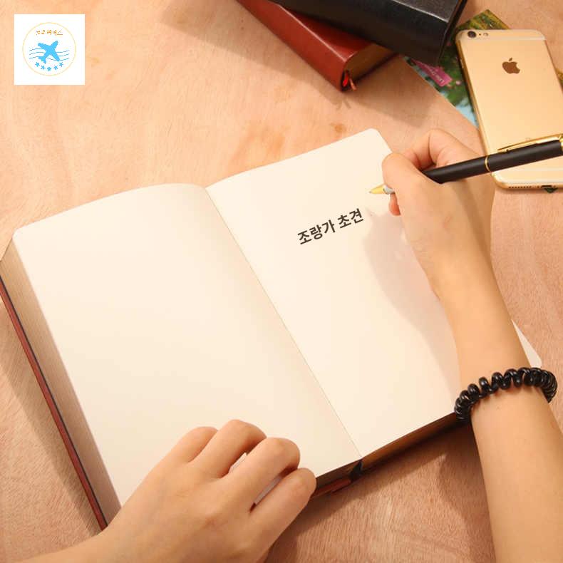 성경 책 플래너 일기 노트 학교 종이 가죽 일정 문구 메모장 빈티지 저널 - 상세 이미지 4