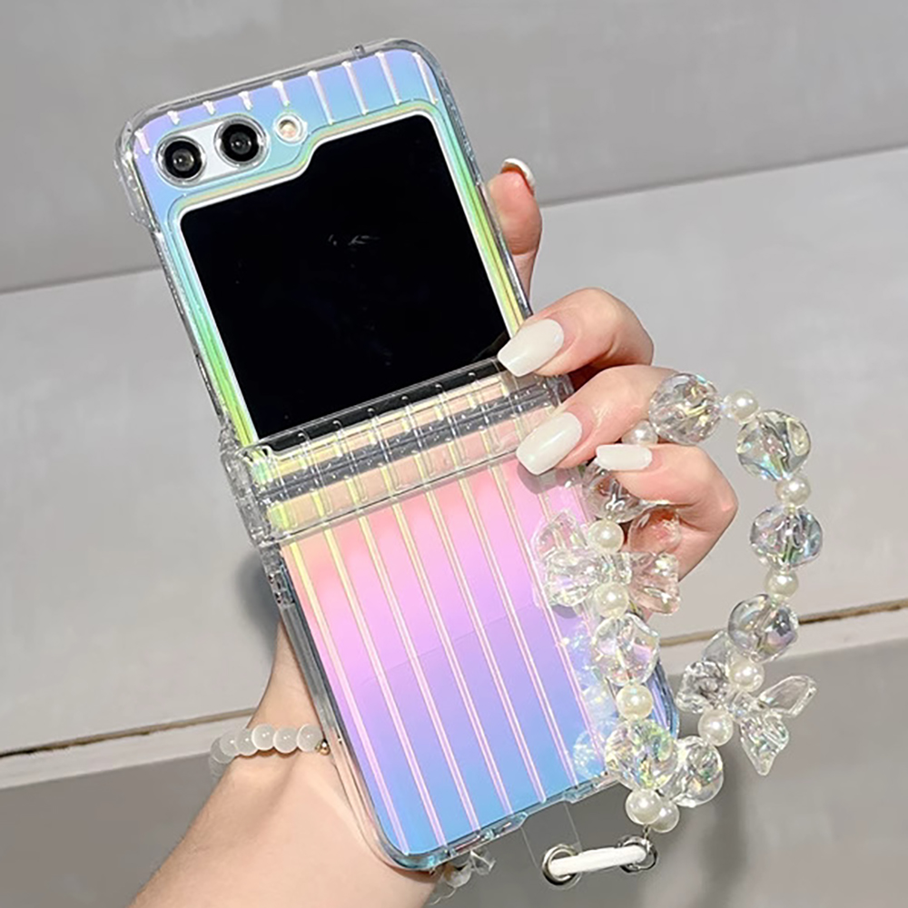 갤럭시 Z플립5 힌지보호 케이스 오로라 스트랩