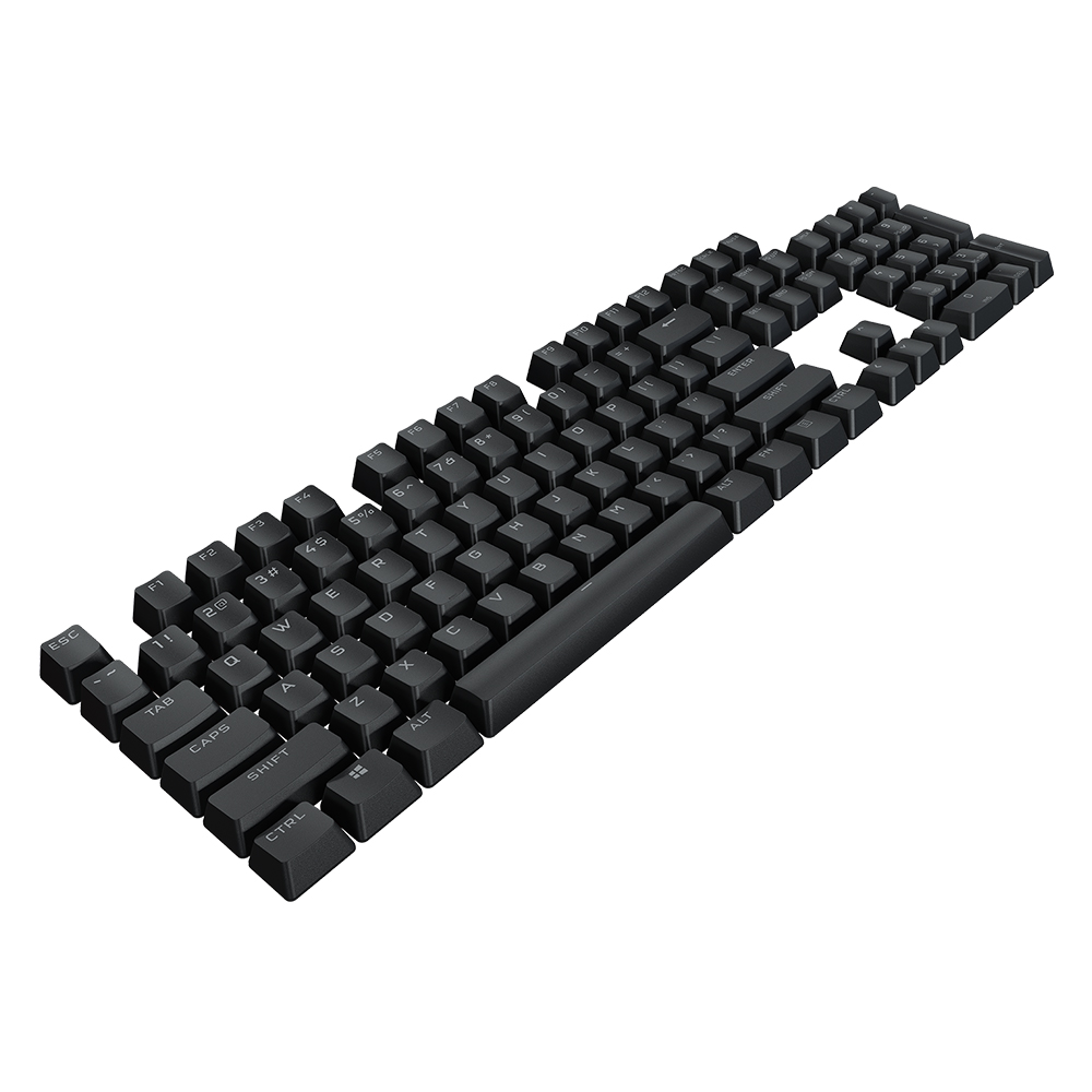 커세어 PBT Double shot PRO 이중사출 한글키캡 블랙 - 상세 이미지 2
