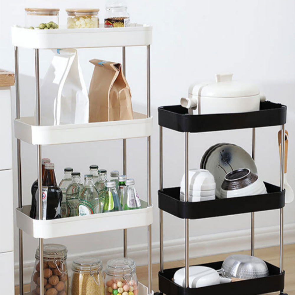 슬라이딩수납장 얇은수납장 폭좁은 틈새 슬림 주방 다용도실 이동식 수납장