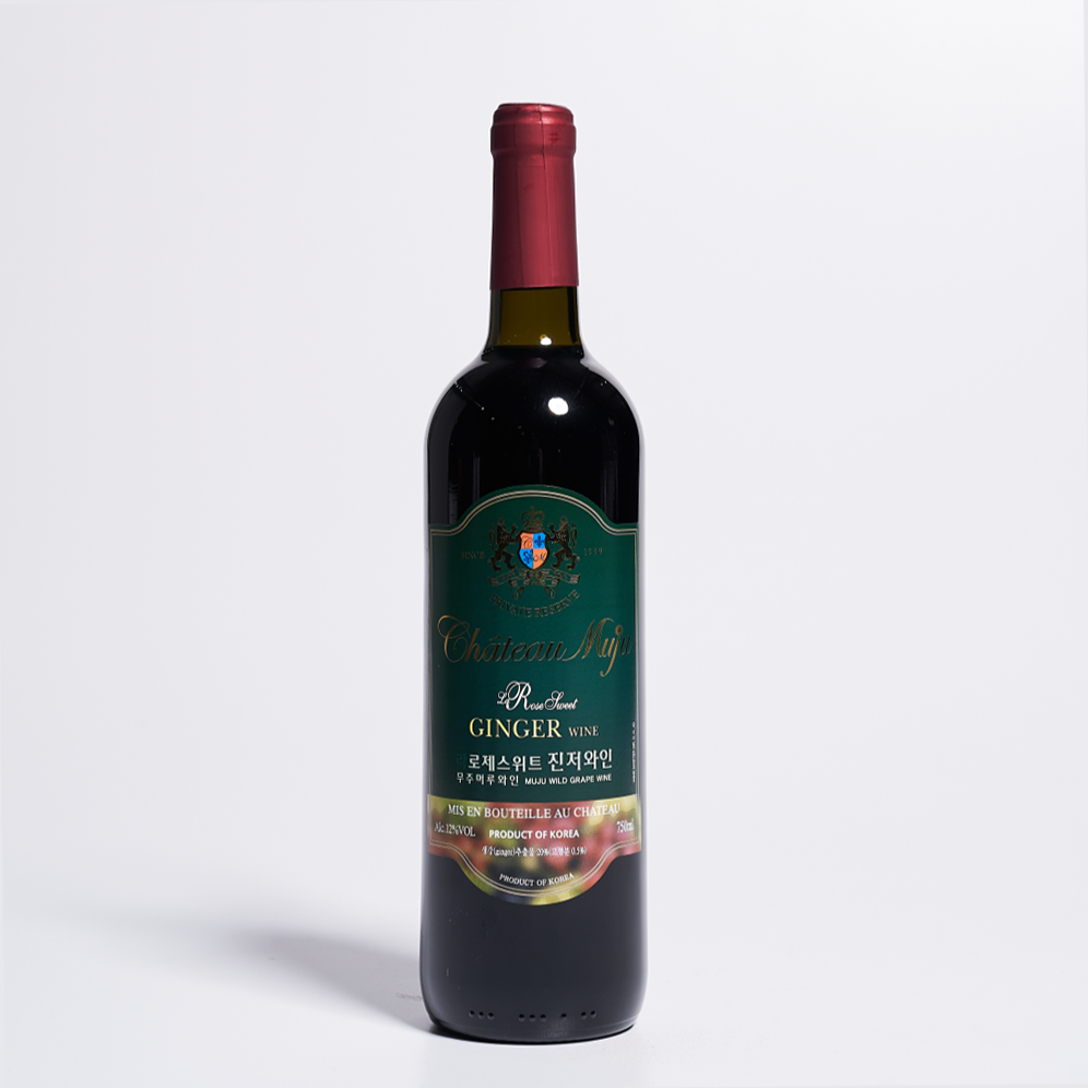 샤또무주 라 로제스위트 진저 12도 750ml 무주와인 한국와인 과실주 - 메인 이미지