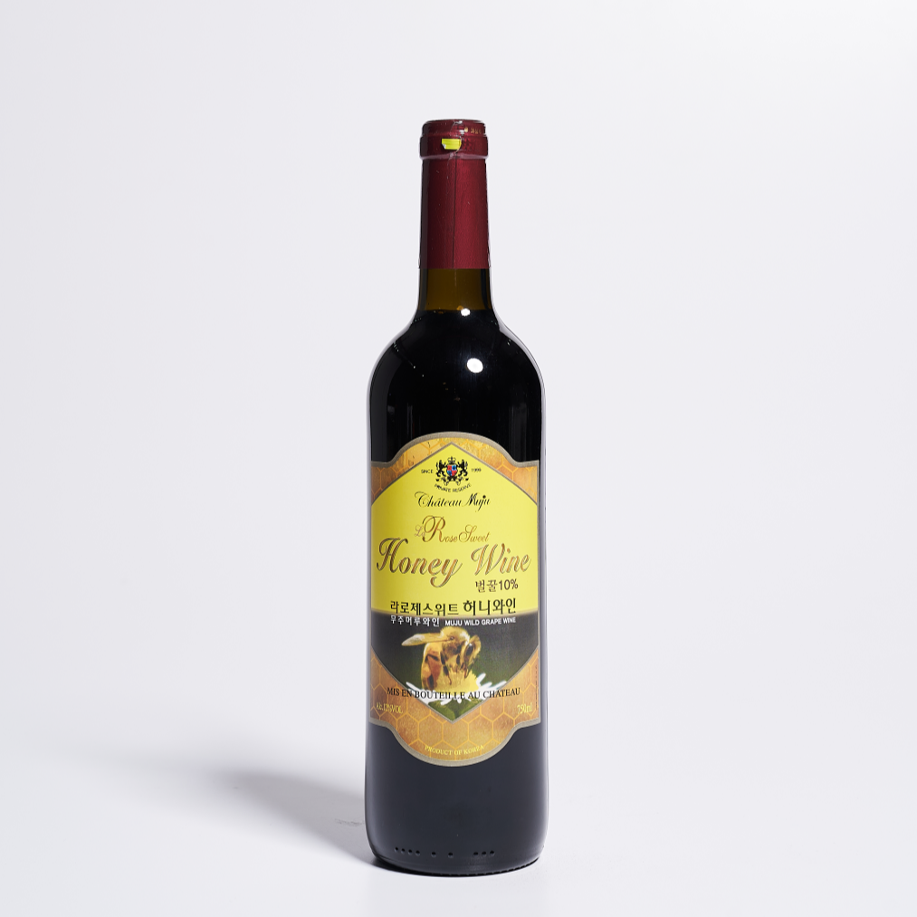 샤또무주 라 로제스위트 허니 12도 750ml 무주와인 한국와인 과실주 - 메인 이미지