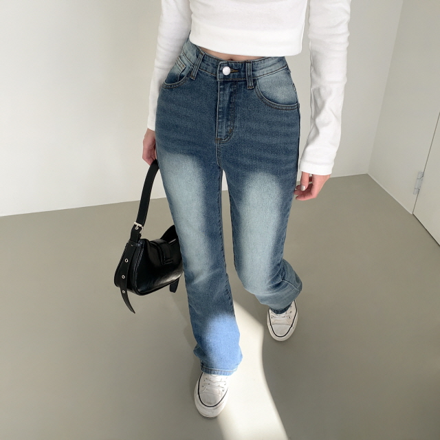 ❤️3일만할인❤️ [3단기장/2XL까지] 브론디 자체보정 청바지 쫀득핏 빈티지워싱 봄 데님 부츠컷 상세 이미지 26