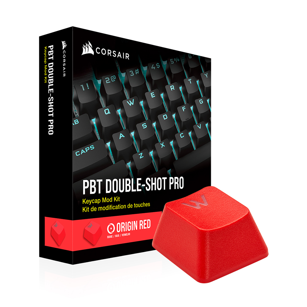 커세어 PBT Double shot PRO 이중사출 한글키캡 레드 - 상세 이미지 4