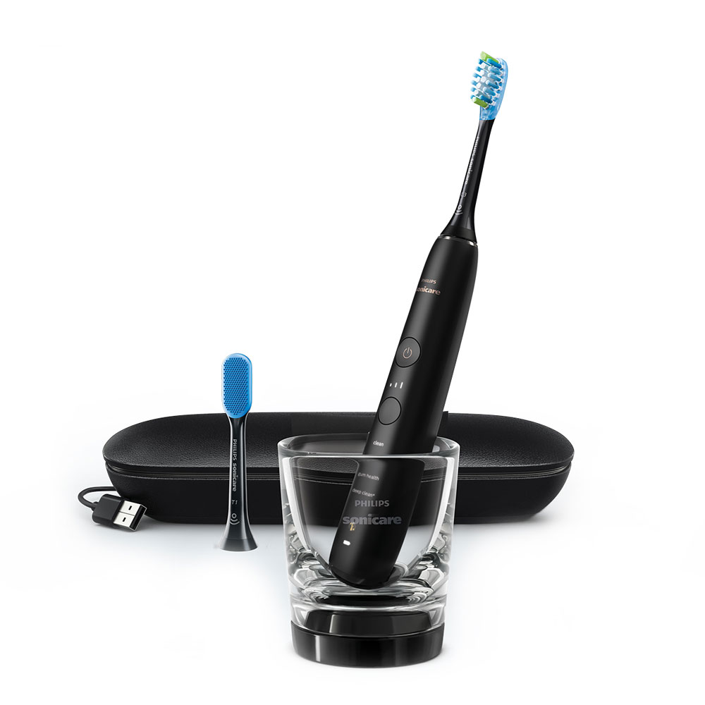 필립스 소닉케어 전동칫솔 다이아몬드클린 9000 블랙 HX9912/51