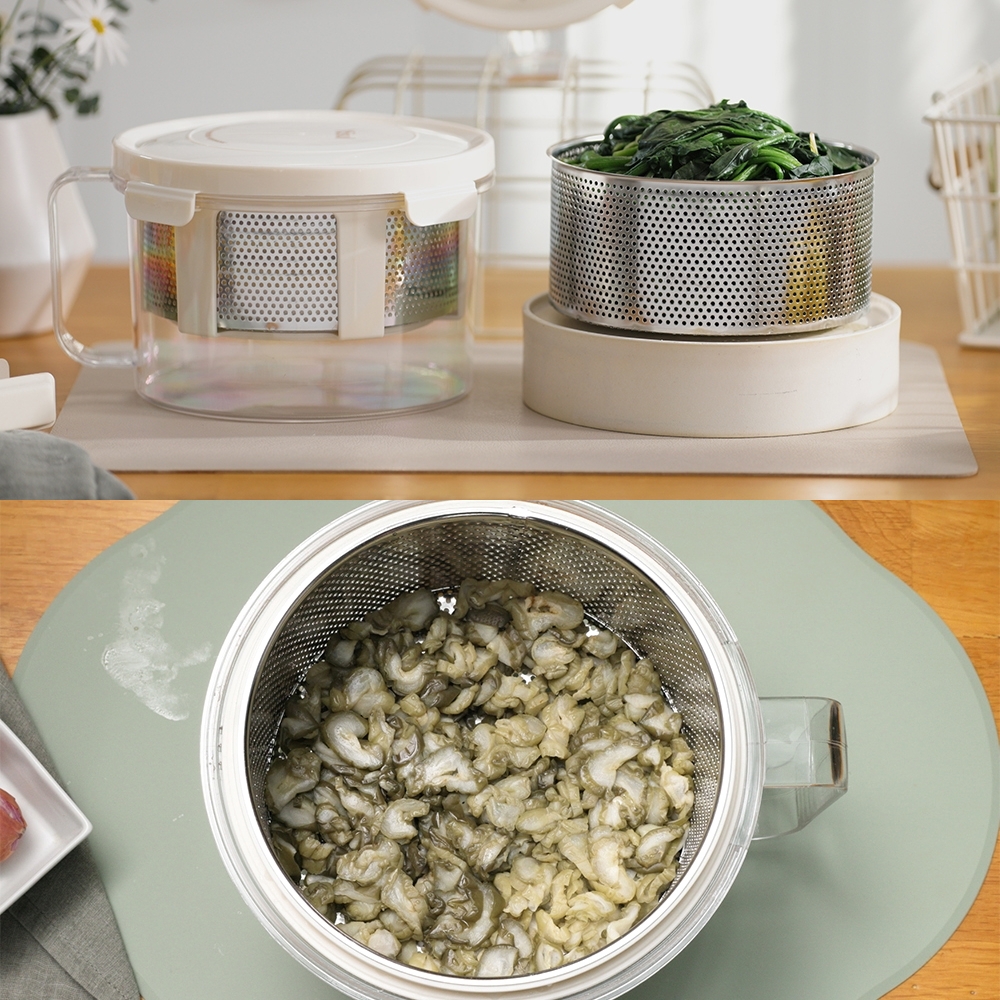 킹스텐 요술 짤순이 채소물짜기 오이지짜기 유청분리기 야채짤순이 음식물 스테인리스 분리형