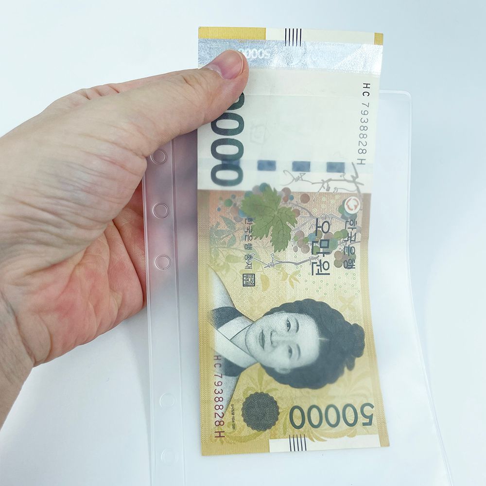 6공 A6 현금속지 챌린지 바인더 육공 다이어리 현금생활 첼린지 저축 예산 머니포켓 - 상품 이미지