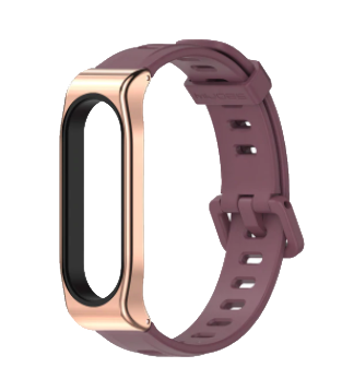샤오미 미밴드5 6 3 4 TPU 실리콘 스트랩 MIJOBS 정품 와인퍼플 - 상세 이미지 3