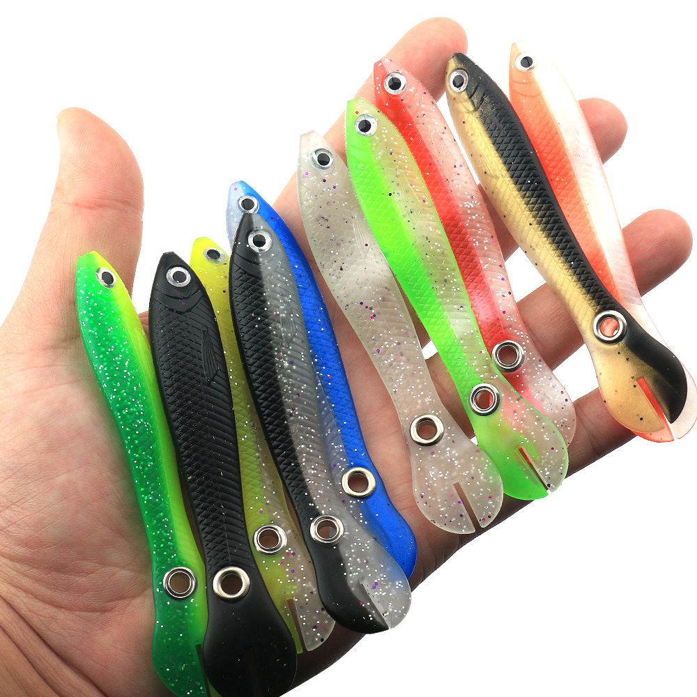 소프트 베이트 웜 배스 쏘가리 송어 루어 미끼 웜 6.7CM - 상세 이미지 2