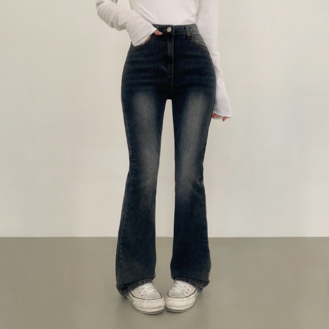 ❤️3일만할인❤️ [3단기장/2XL까지] 브론디 자체보정 청바지 쫀득핏 빈티지워싱 봄 데님 부츠컷 상세 이미지 27