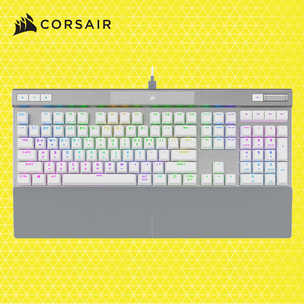 커세어 K70 RGB PRO OPX 광적축 게이밍 기계식 키보드 화이트