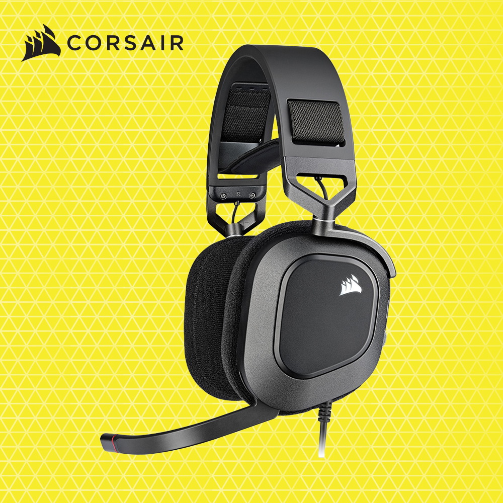 커세어 HS80 RGB USB 7.1채널 게이밍 헤드셋 블랙