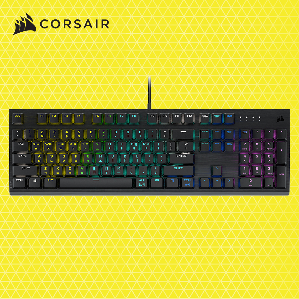커세어 K60 RGB PRO LP 은축 게이밍 기계식 키보드 - 메인 이미지