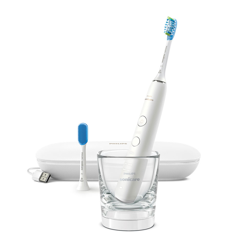 필립스 소닉케어 전동칫솔 다이아몬드클린 9000 화이트 HX9912/50