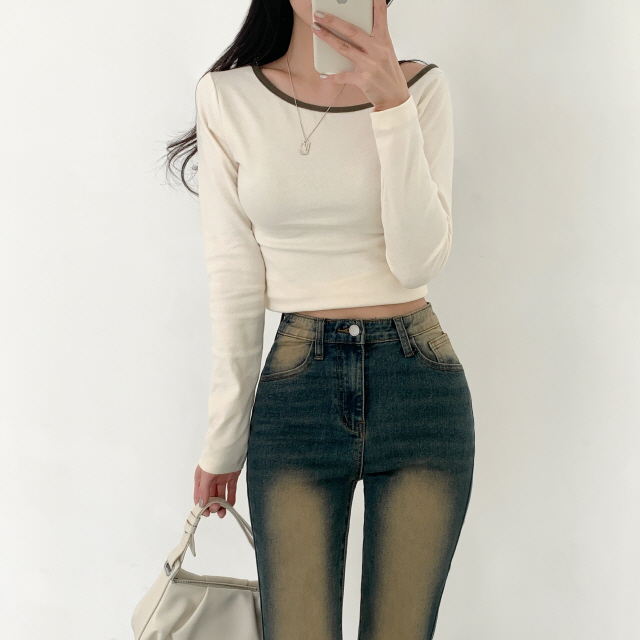 ❤️3일만할인❤️ [3단기장/2XL까지] 브론디 자체보정 청바지 쫀득핏 빈티지워싱 봄 데님 부츠컷 상세 이미지 43