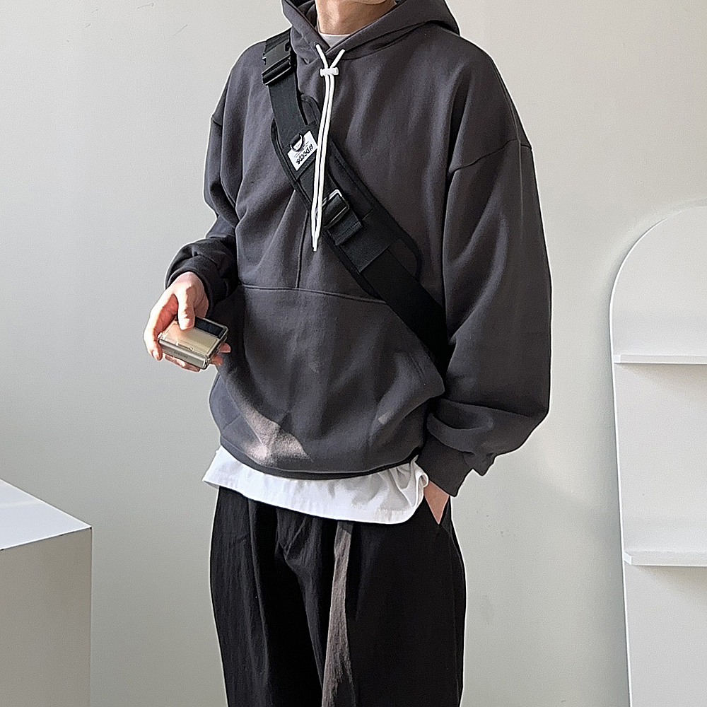 남자 후드티 오버핏 무지 모자큰 후드티 맨투맨