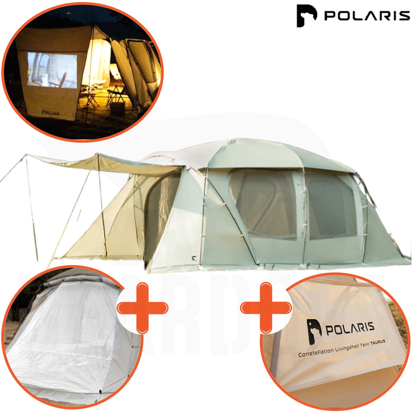 폴라리스 타우루스 베타 텐트+TPU1걸이식 세트 타우르스 리빙쉘 쉘터
