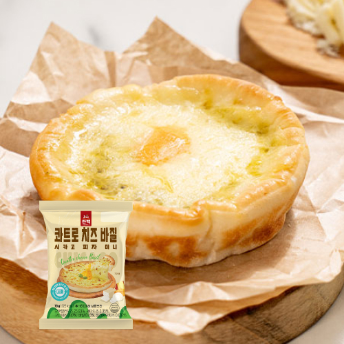 미니 시카고피자 모음전_바질 치즈 토마토 냉동피자 에어프라이어 렌지간편조리 이미지 6