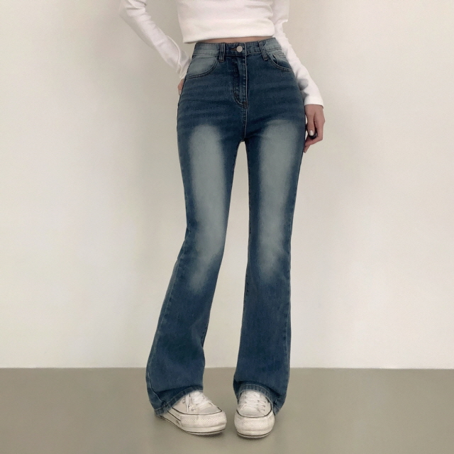 ❤️3일만할인❤️ [3단기장/2XL까지] 브론디 자체보정 청바지 쫀득핏 빈티지워싱 봄 데님 부츠컷 상세 이미지 20