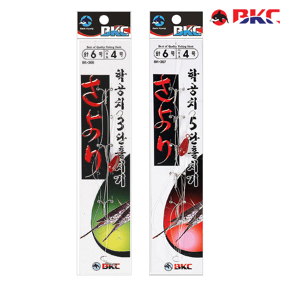 학꽁치 채비 훌치기 바늘 3단 카드채비 BK-366 - 상세 이미지 2
