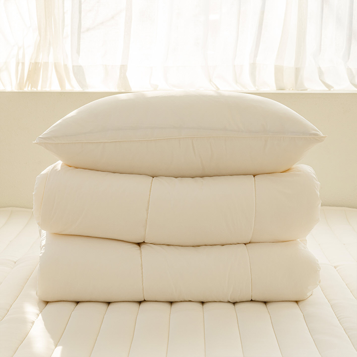 바자르 더모먼트 M2 알러지케어 사계절 차렵이불 패드세트 SS