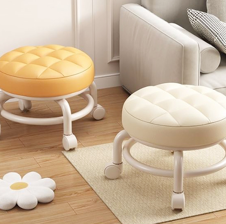 바퀴달린 이동식 앉은뱅이 의자 회전 무빙 좌식 낮은의자