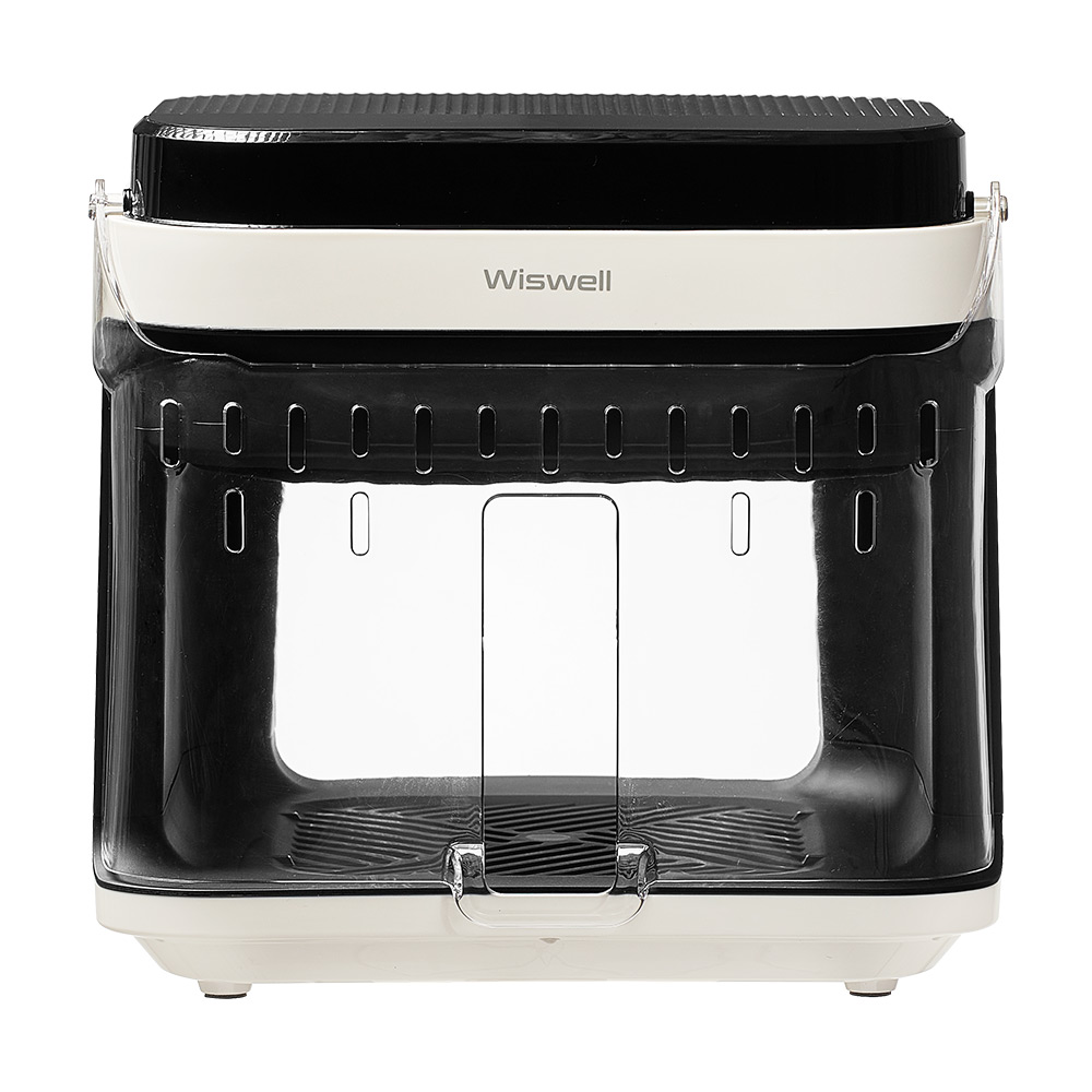 위즈웰 유리 글라스 에어프라이어 5.5L 바스켓 프라이기 글로시UP 저소음 WTA8550