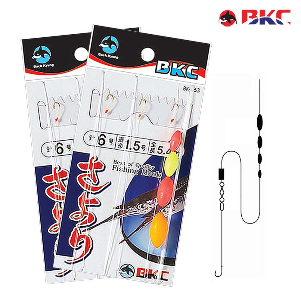 학꽁치채비 훌치기 바늘 카드채비 학꽁치 연주찌 찌카드 BK-363