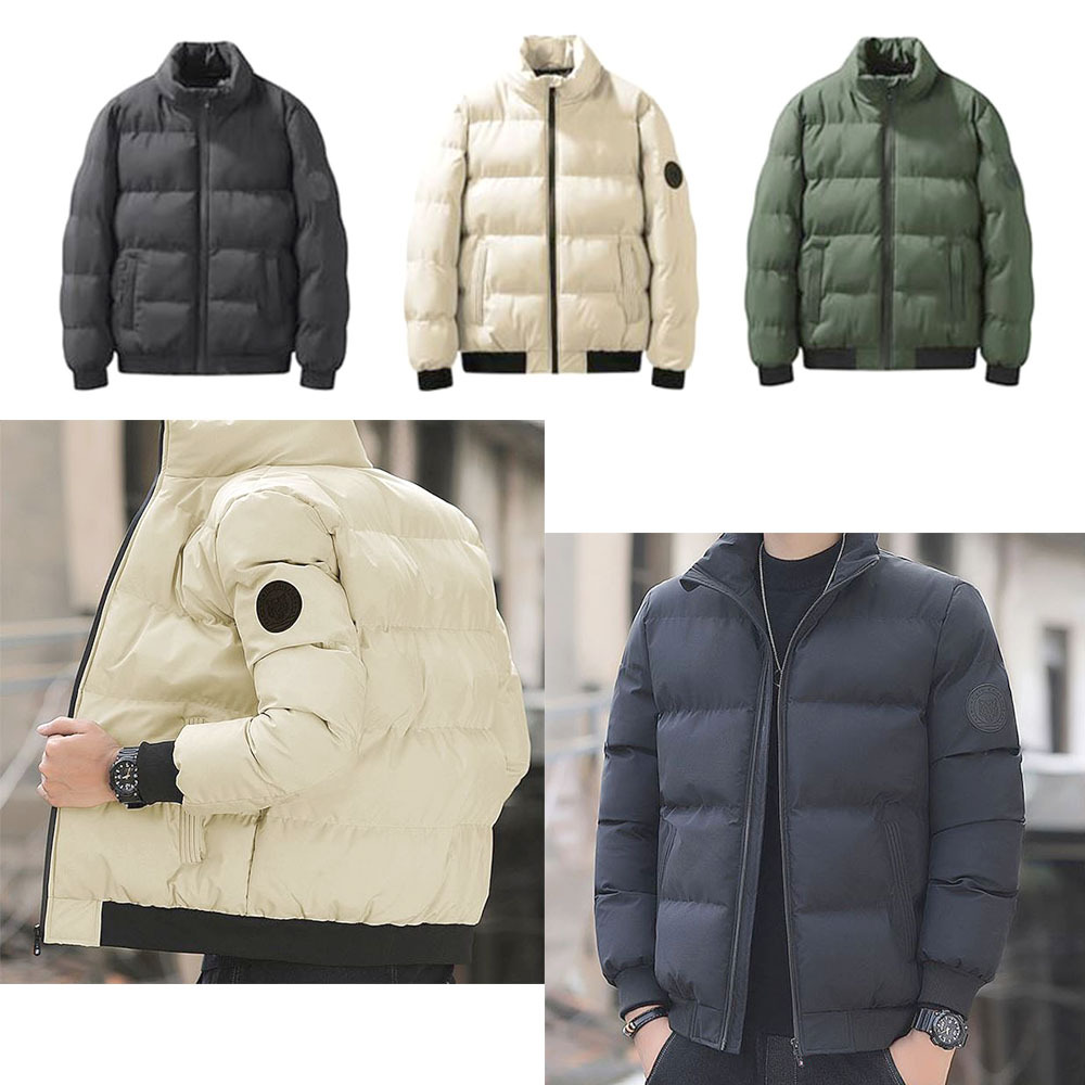 남성 경량 숏패딩 남자 겨울 간절기 고밀도 크롭 아우터
