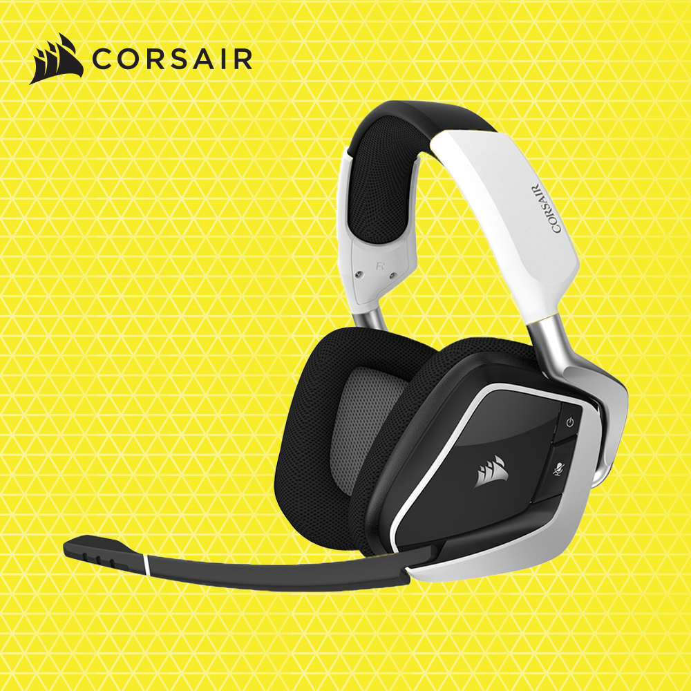 커세어 VOID RGB ELITE WIRELESS 게이밍 헤드셋 화이트