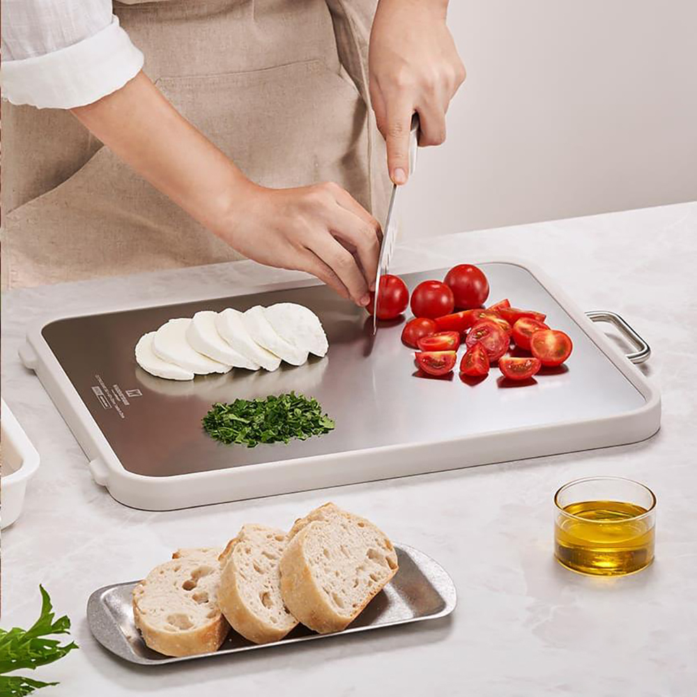 316 스텐 PP 양면 도마 스테인레스 이유식 고기 김치 위생 주방