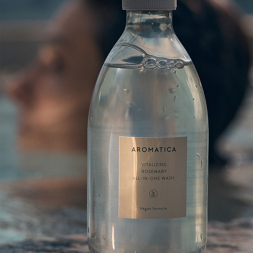 아로마티카 바이탈라이징 로즈마리 올인원 워시 300ML (리필) 바디 클렌져 샤워젤 이미지 6